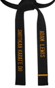 Special Construction Two-Sided Embroidery Black Belt